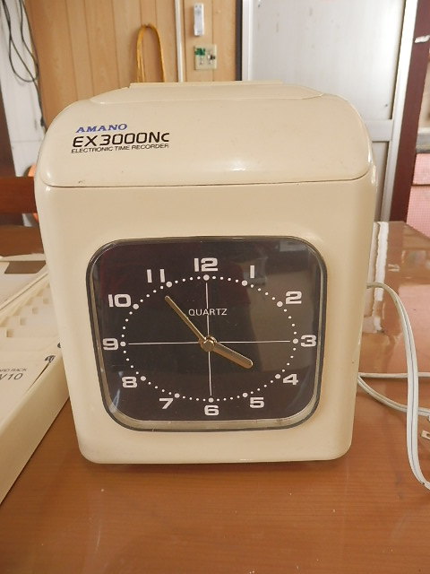 アマノ AMANO タイムレコーダー EX3000Nc カードケース付 OA機器