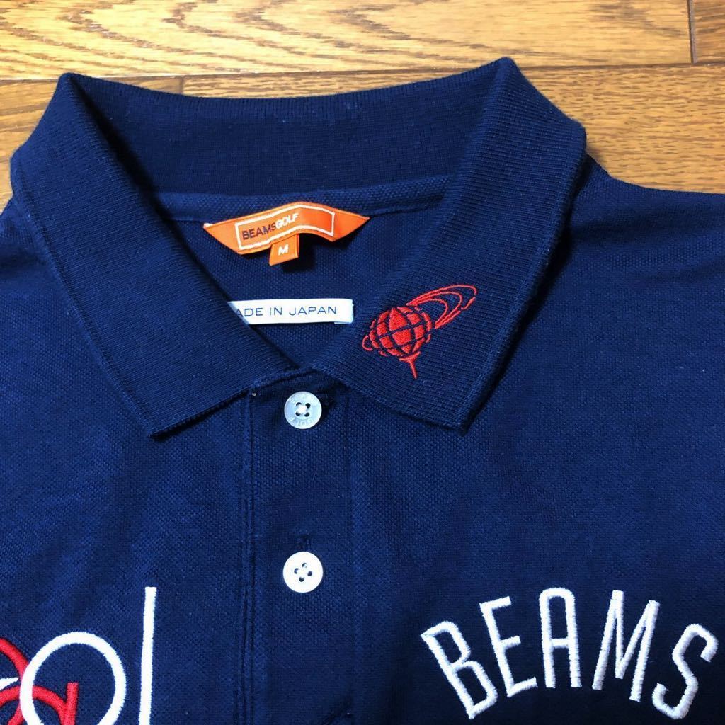 人気定番，人気 ビームスゴルフ BEAMS 半袖ポロシャツ 紺 ネイビー サイズM(シャツ)｜売買されたオークション情報、yahooの商品情報をアーカイブ公開 - オークファン シャツ