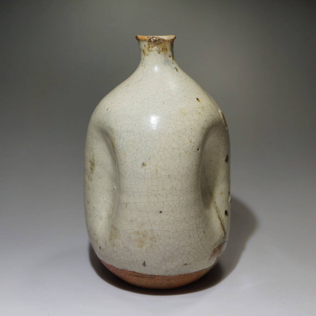 古唐津　輪線文大徳利　花瓶　発掘品　蒐集家放出品　桃山〜江戸初期　古美術　骨董 Yahoo!オークション 花入 - 古美術いもと 江戸時代 中期 古伊万里 元禄