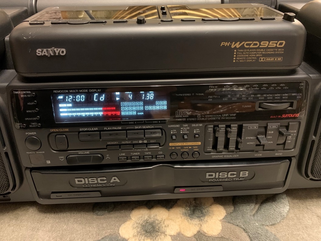 SANYO サンヨー ステレオラジカセ ZooSCENE ズシーン PH-WCD950 2CD
