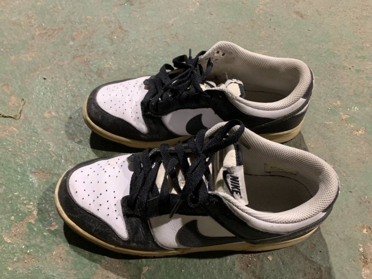 ナイキ　ダンクLOW 黒白　当時物　中古　本物　nike 27.0cm 