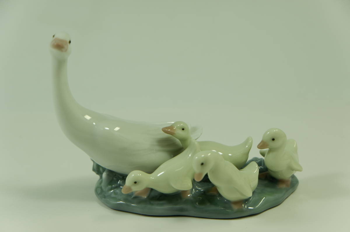 リヤドロ LLADRO 親子 陶器 アヒルの親子 あひる アヒル 0 置物 制作