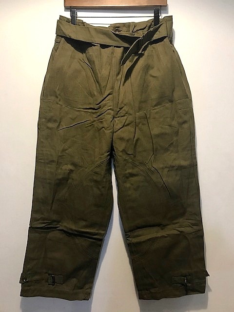 デッドストック1940~50'S】フランス軍 M-38 モーターサイクルパンツ