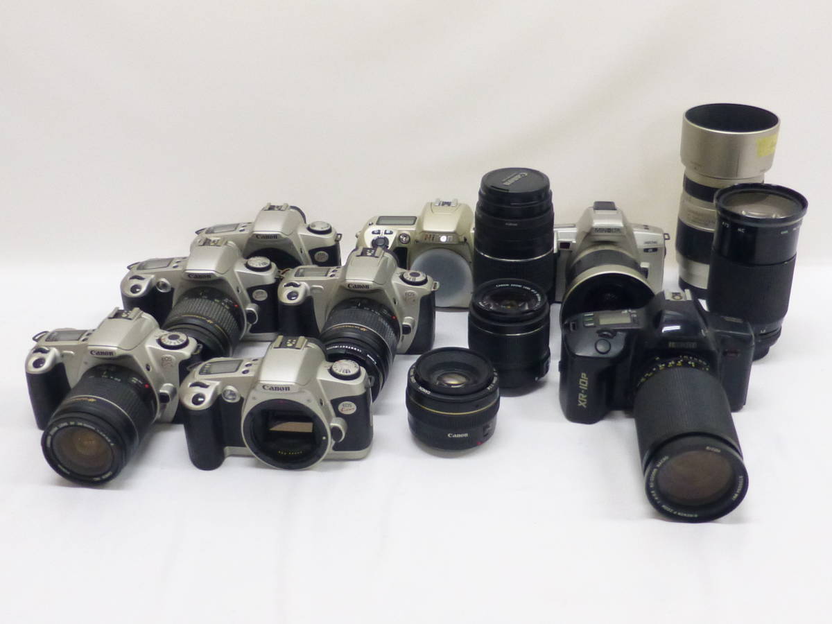 送料無料，人気 フィルムカメラ 一眼レフ Canon Nikon MINOLTA RICOH キヤノン ニコン ミノルタ リコー ジャンク まとめて 菅105(その他)｜売買されたオークション情報、yahooの商品情報をアーカイブ公開 - オークフ マニュアルフォーカス