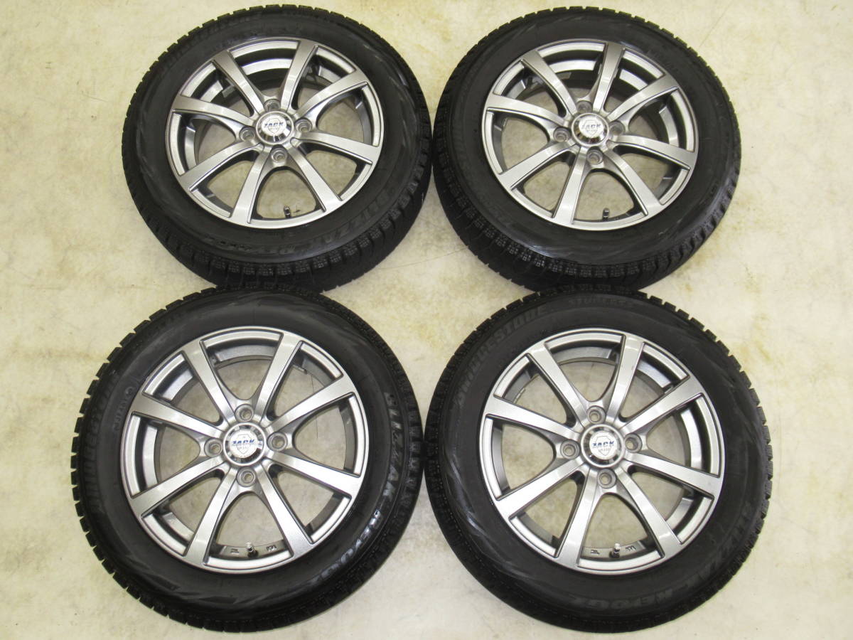 得価，格安 軽サイズ MONZA モンツァ ZACK JP-110 4.5J-14 off+45 pcd100/4H 155/65R14 スタッドレス付き4本 ワゴンR スペーシア ムーブ タント ミラ(スタッドレスタイヤ)｜売買されたオークション情報、yahooの商品情報 4穴