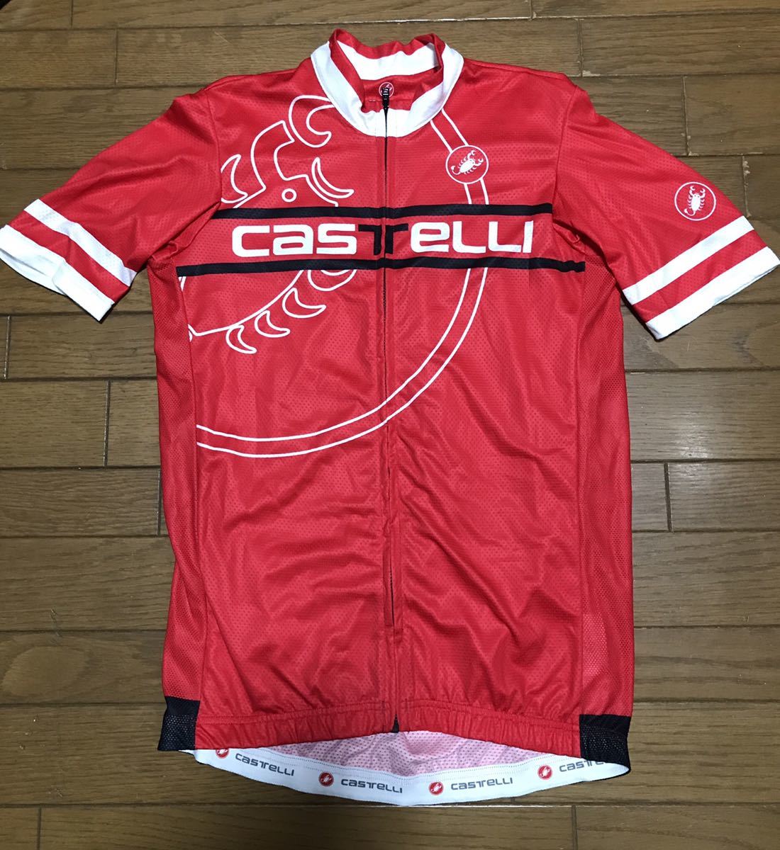 人気SALE，爆買い 交渉可 カステリ CASTELLI 半袖ジャージ 赤 レッド サイズL(Lサイズ)｜売買されたオークション情報、yahooの商品情報をアーカイブ公開 - オークファン 男性用