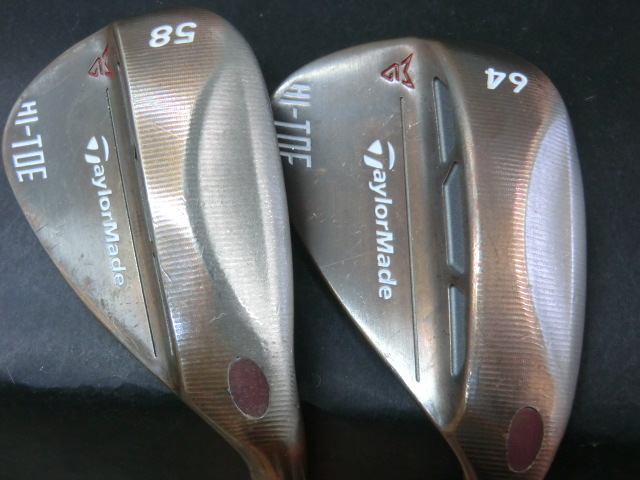 人気セール，得価 テーラーメイド MILLED GRIND HI-TOE WEDGE 58&deg;64&deg; まとめて2本 日本仕様(テーラーメイド)｜売買されたオークション情報、yahooの商品情報をアーカイブ公開 - オークファン 男性右きき用