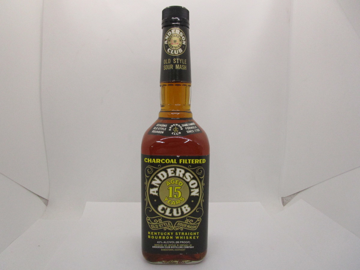アンダーソンクラブ 15年 750ml 43% ANDERSON CLUB ケンタッキー