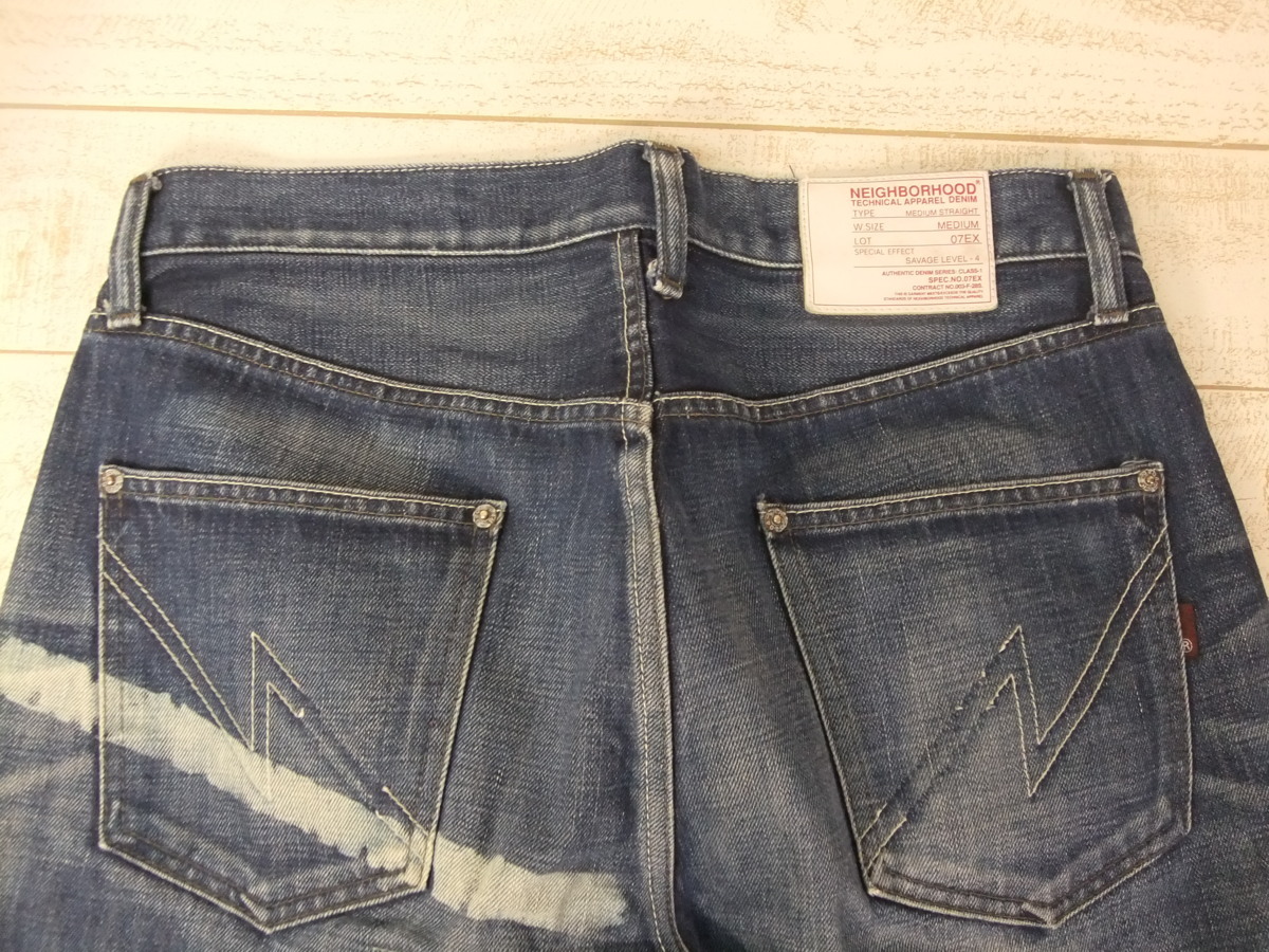 132B NEIGHBORHOOD 07EX SAVAGE LEVEL 4 ネイバーフッド デニム パンツ 