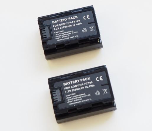 2個セット【SONY NP-FZ100】ソニー□2280mAh 互換バッテリー PSE認証