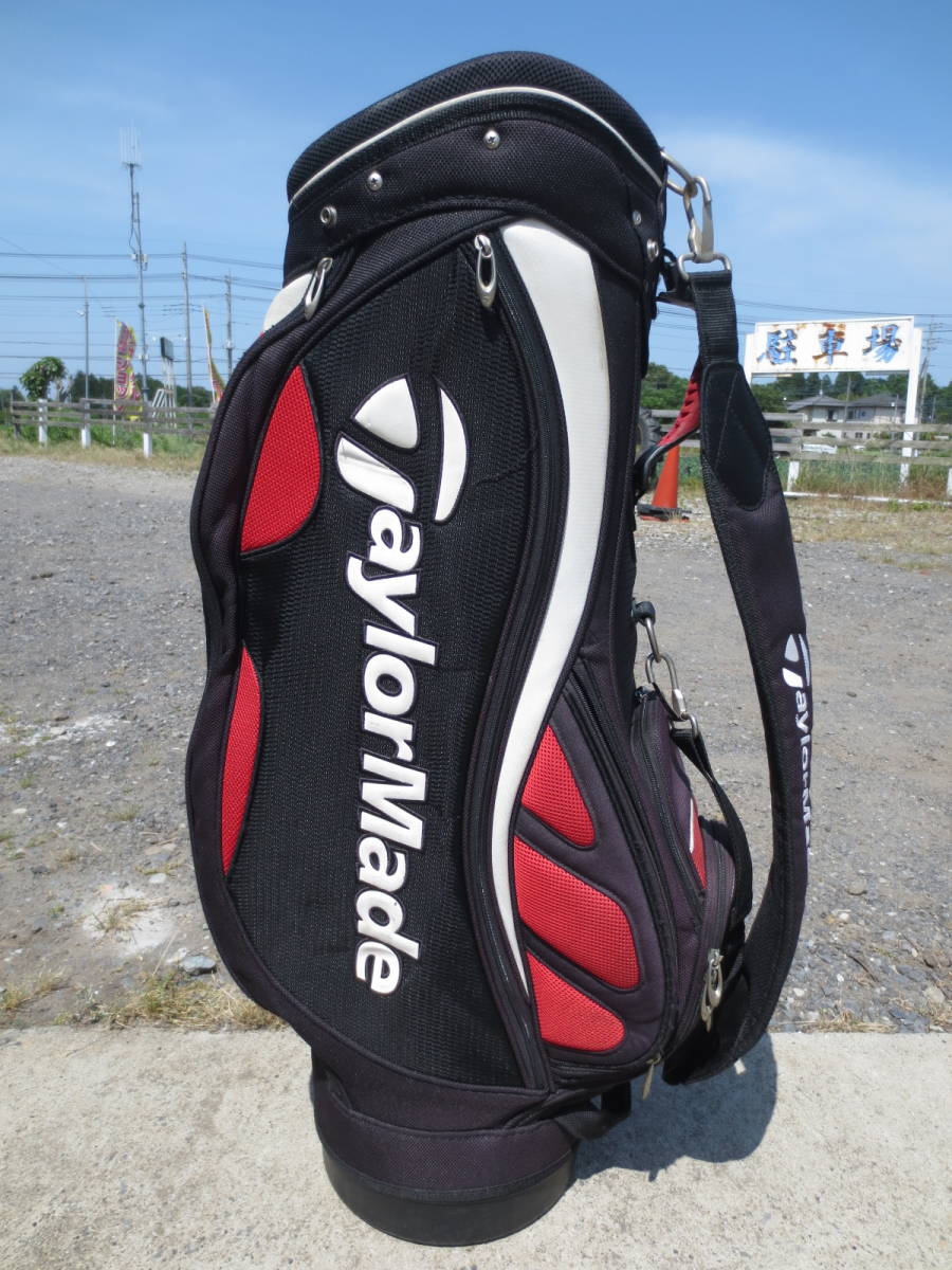 キャディバッグ】TaylorMade・テーラーメイド ブラック×レッド