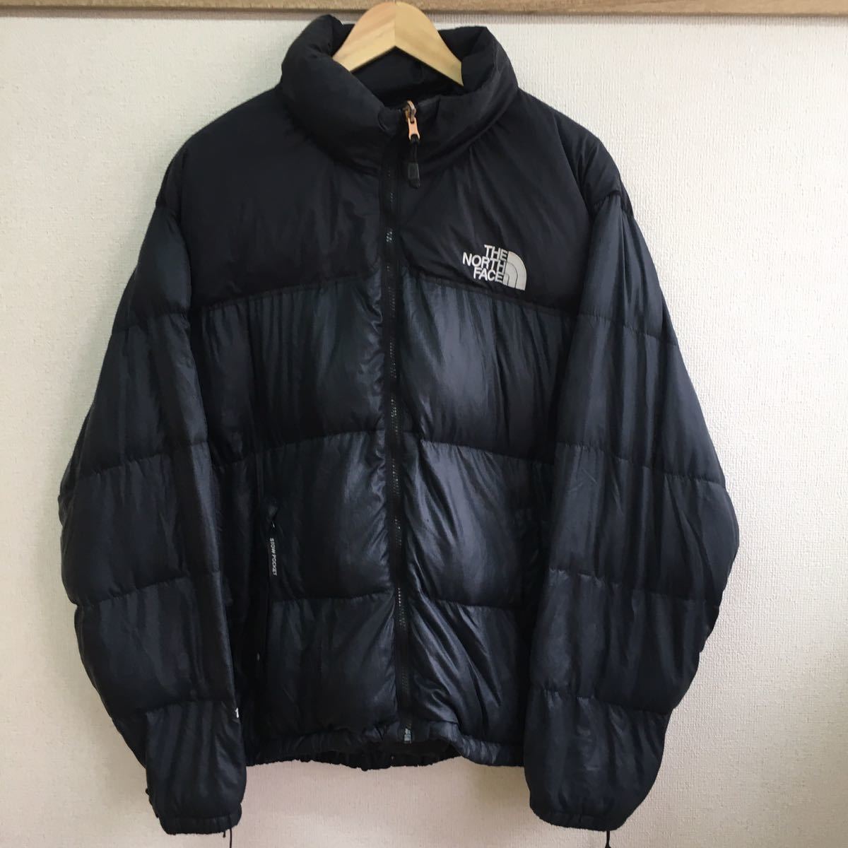 大人気，低価 90s THE NORTH FACE ノースフェイス ダウンジャケット 700フィル ブラック 黒 y1153(Lサイズ)｜売買されたオークション情報、yahooの商品情報をアーカイブ公開 - オークファン 男性用