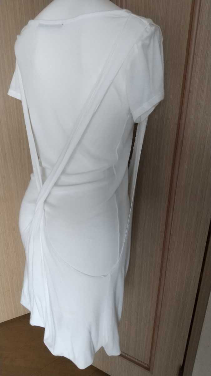 送料２１０円 マウジーmoussyカットソーワンピース立体トップス 白ホワイト最終セール１００円スタート ワンピース ミニ 売買されたオークション情報 Yahooの商品情報をアーカイブ公開 オークファン Aucfan Com