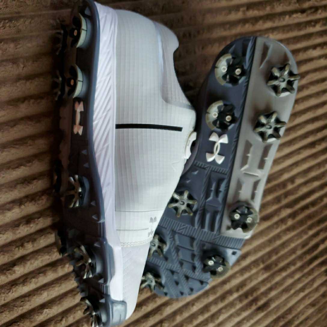 アンダーアーマー ゴルフシューズ 27cm UNDER DRIVE ARMOUR 新品未使用 メンズ ホワイト PRO - プロ UAドライブ アンダーアーマー公式 ブルー スパイクレス（ゴルフ