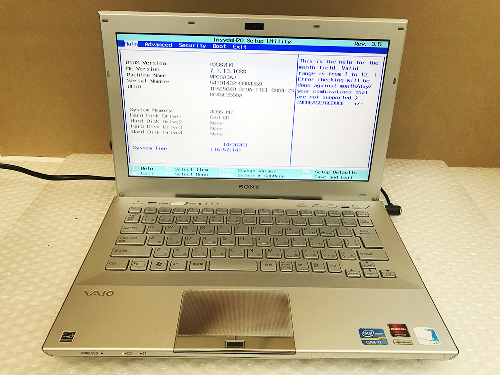ジャンク☆SONY VPCSA3AJ Core i7 ジャンク SONY VAIO⁄Core i7 第2世代