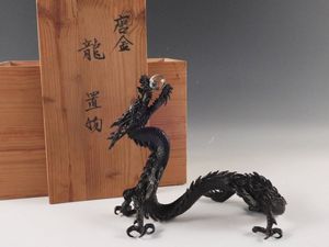 大明宣徳年鋳 香炉 銅製⁇ 真鍮⁇ 獅子 龍 工芸品 美術 大型