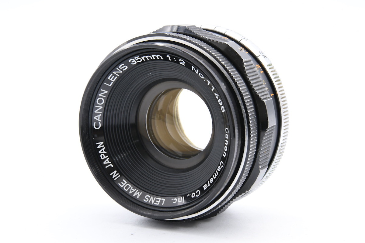 Canon 35mm f2 * キヤノン Lマウント単焦点レンズ ジャンク 物について