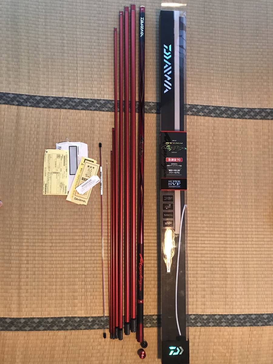 ダイワ 銀影競技メガトルク 急瀬抜90v アユ竿 売買されたオークション情報 Yahooの商品情報をアーカイブ公開 オークファン Aucfan Com