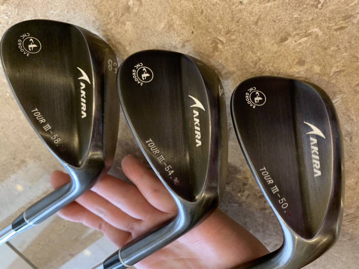 【数量限定，人気】 アキラ ツアーウェッジIIIブラック 50-10 54-10 28-12 3本セット MODUS3 TOUR120 S ウエッジ 地クラブ カスタム AKIRA(その他)｜売買されたオークション情報、yahooの商品情報をアーカイブ公開 - オークフ 男性右きき用