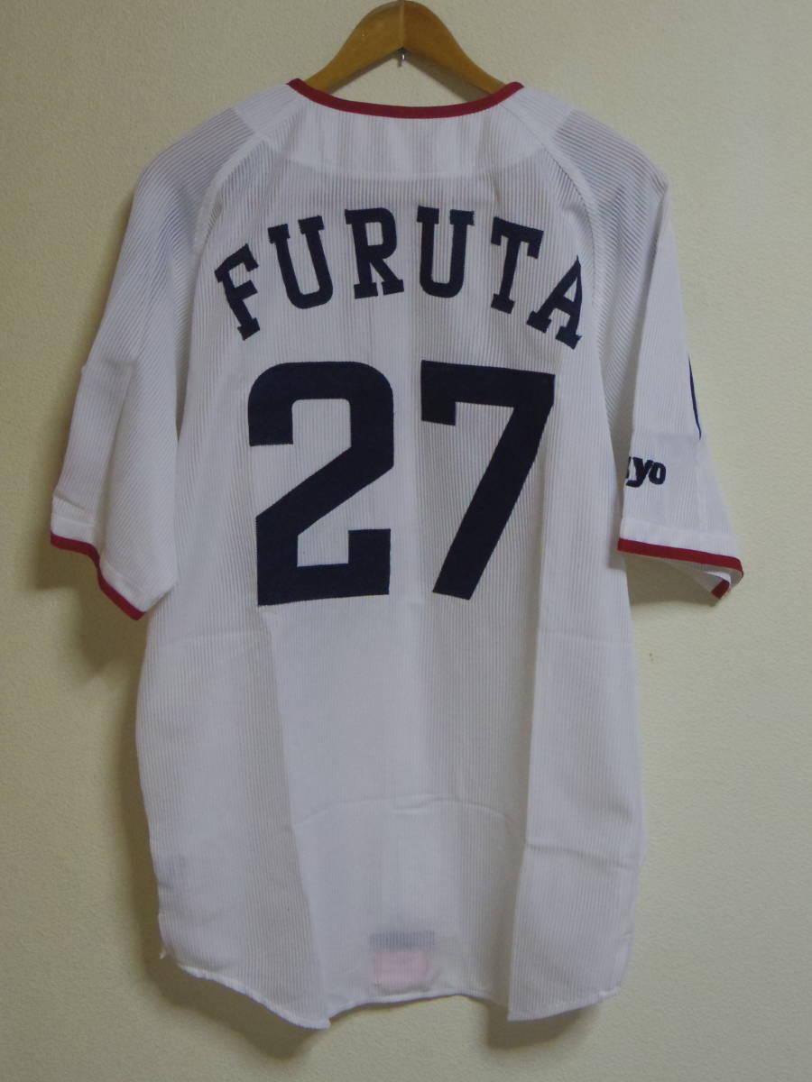 東京ヤクルトスワローズ ビジターユニフォーム 古田 プロモデル 非売品ヤクルト スワローズ 27古田敦也 ビームス - 古田敦也 DESCENTE NP-2466 ユニフォーム 元東京 レプリカユニフォーム プロコレユニフォーム
