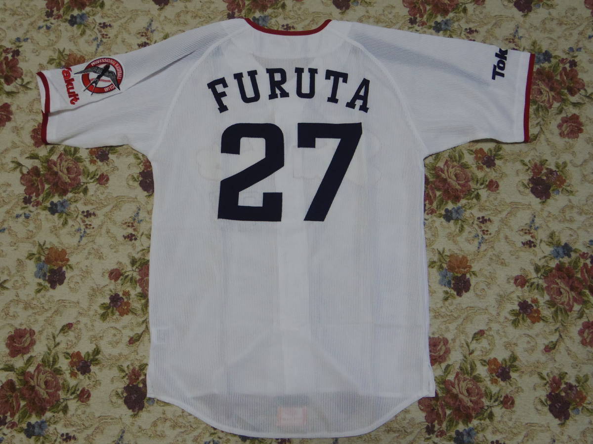 東京ヤクルトスワローズ ビジターユニフォーム 古田 プロモデル 非売品ヤクルト スワローズ 27古田敦也 ビームス - 古田敦也 DESCENTE NP-2466 ユニフォーム 元東京 レプリカユニフォーム プロコレユニフォーム