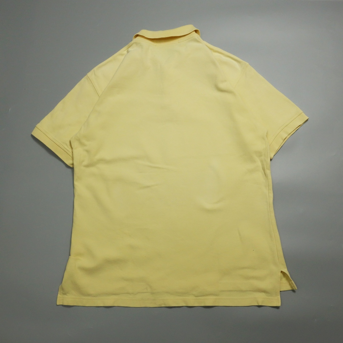 1円 courreges homme クレージュオム ロゴ刺繍鹿の子半袖ポロシャツ L 