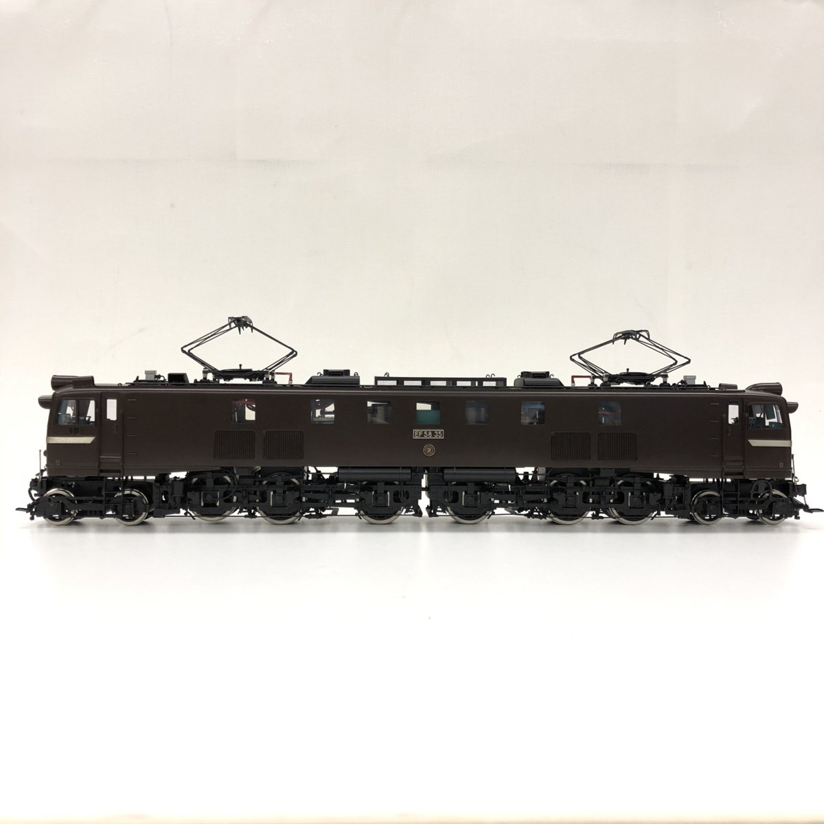 ◆模型工房サイトウ◆国鉄 EF58型 電気機関車 EF5835 OJゲージ 縮尺1/45 茶塗装 斉藤博謹製 鉄道模型 本体 現状品 ジャンク品 動作未確認