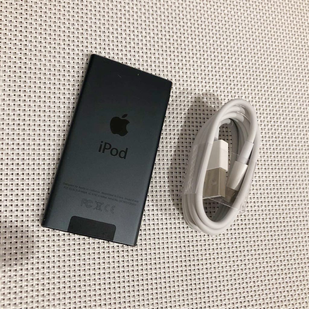 iPod nano 7世代 16GB 美品 ブラック スペースグレー 本体のみ Apple 
