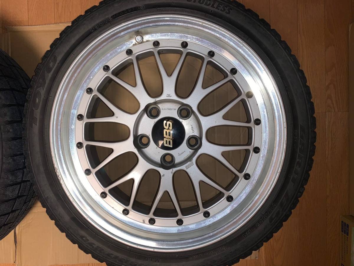 2本売り！】☆BBS LM 17インチ8J +35 LM071☆本物 8J×17H2ET35【中古品】