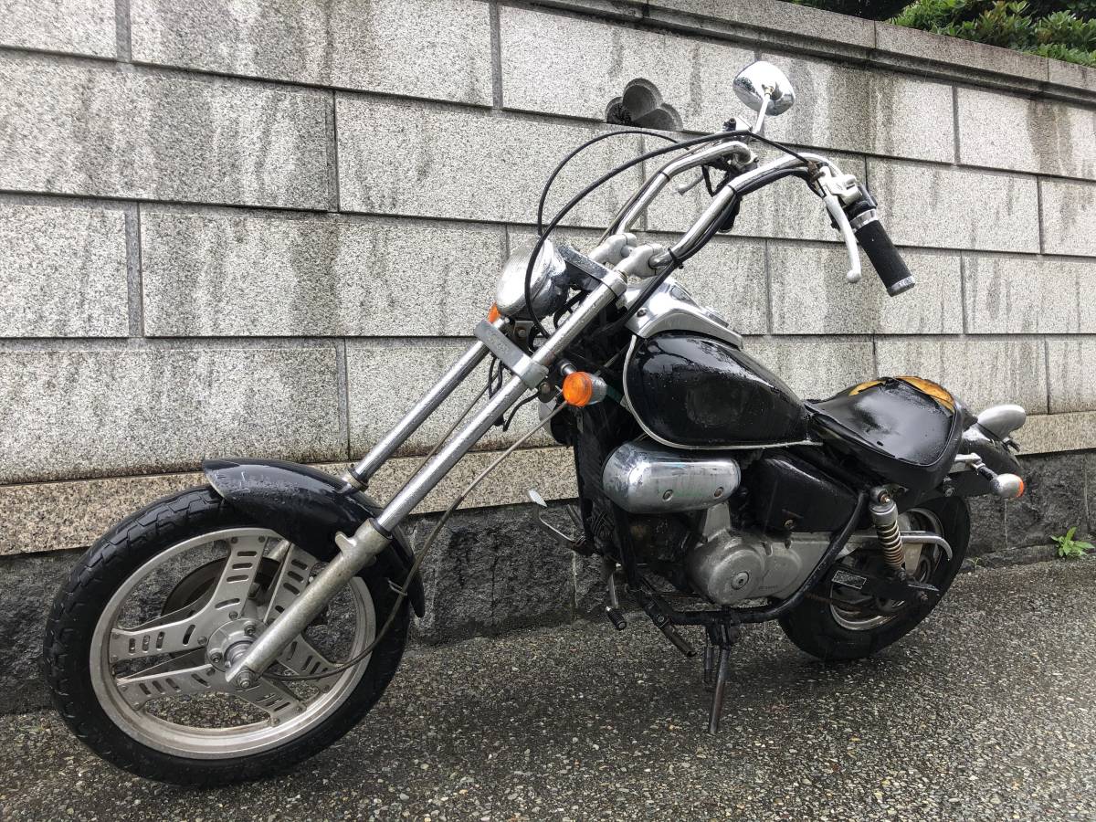 マグナ50 マグナ50のフロントフォーク延長パイプと、その関係パーツ