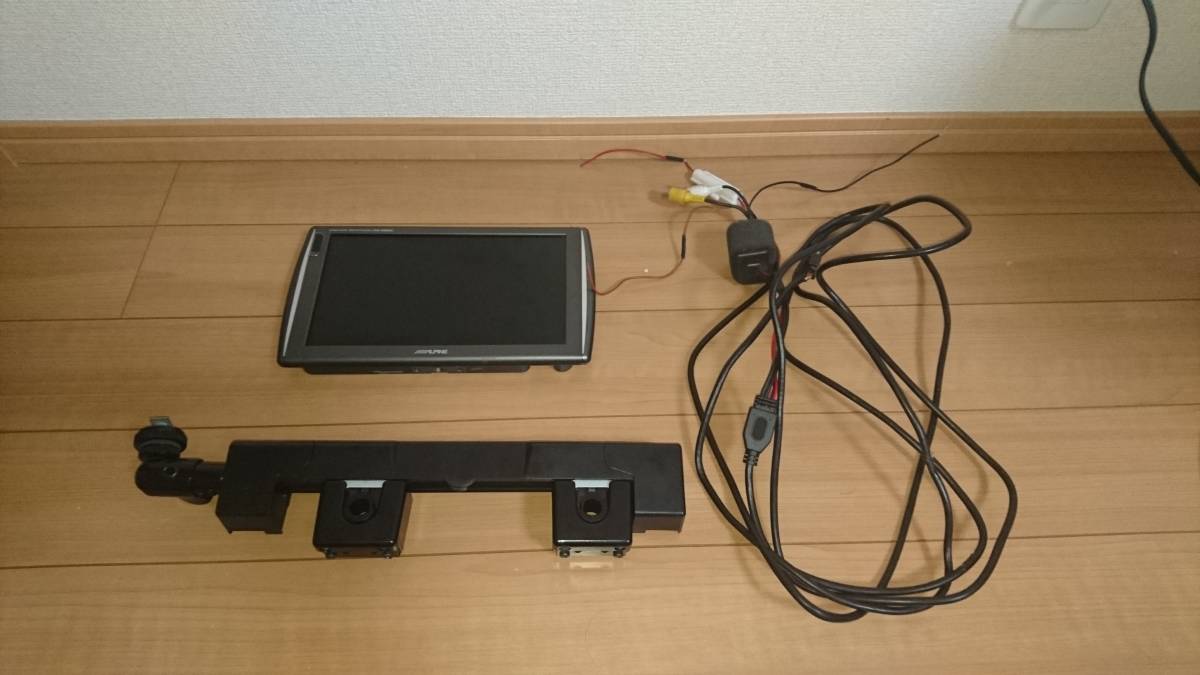 アルパイン PKG-M900SC 本体＋アーム＋配線 リヤモニター（アルパイン