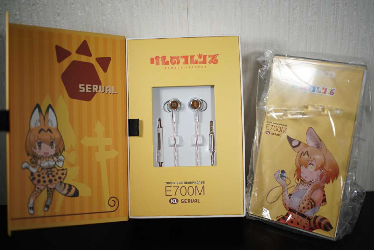 ONKYOxけものフレンズイヤホン　E700M サーバル　未使用品_2