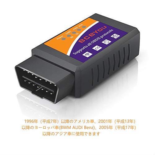  BCBYou 2019新バージョン OBD2 OBD II Elm327 自動車故障診断機Wi-Fi 超小型 配線不要 診断スキャンツール 多車種に適用 多機能_3