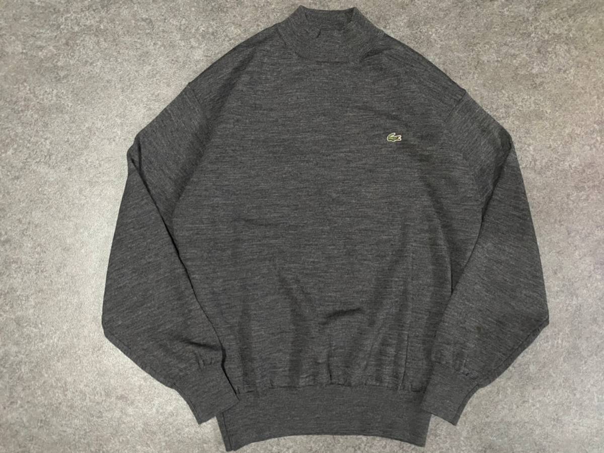 ラコステ Lacoste モックネック ニット セーター グレー メンズ ウール100 サイズ 3 セーター 売買されたオークション情報 Yahooの商品情報をアーカイブ公開 オークファン Aucfan Com