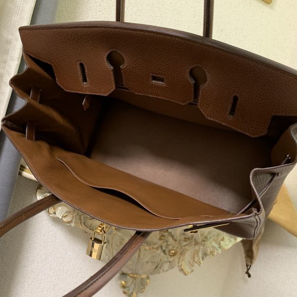 新品 同様 HERMES エルメス バーキン 35 ハンドバッグ レザーバッグ 最 