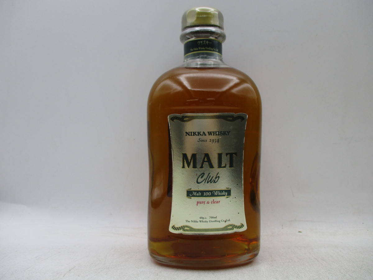 【送料無料，HOT】 同梱OK商品 NIKKA ニッカ モルトクラブ700ml 40% 古酒 未開栓 国産 C45550(日本)｜売買されたオークション情報、yahooの商品情報をアーカイブ公開 - オークファン 日本