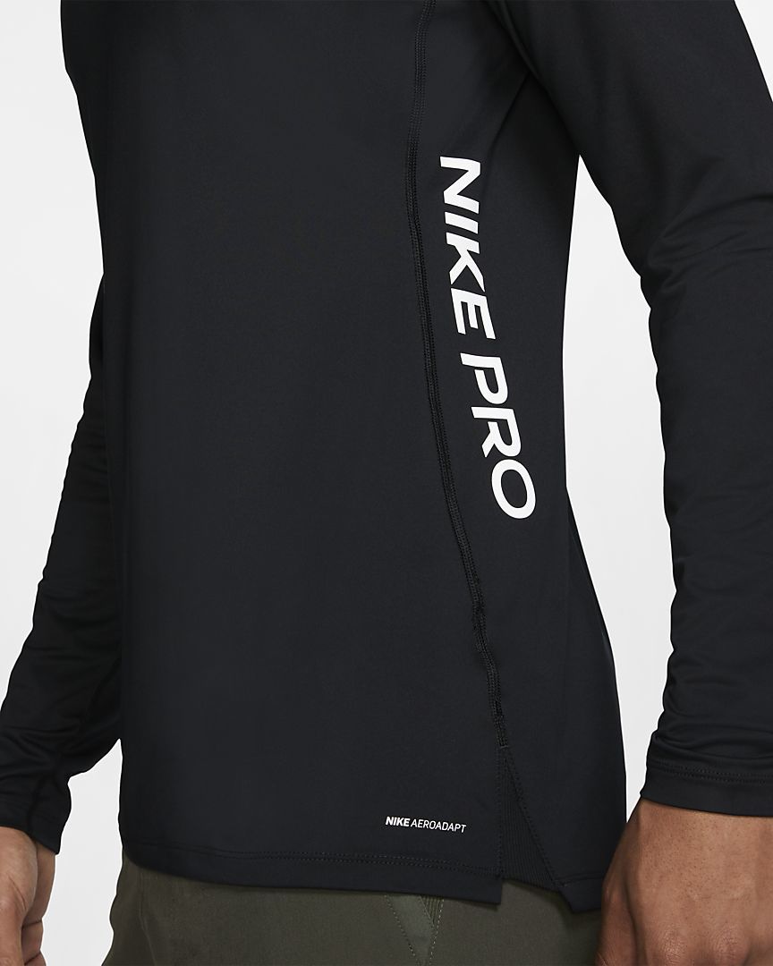 ナイキ NIKE ロングスリーブ JP ロングスリーブ(ブラック) Women\u0027s XL NIKE PRO LS クルー トレーニング トップ 定価8800円 検 ツルサラ素材 ストレッチ 長袖 Tシャツ ランニング ロンティ ブラック 黒