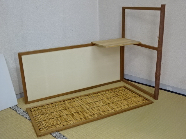 大得価，人気セール 組立式 台目棚 葭付き 紙箱入り 長幅87cm 短幅45cm 高さ66.5cm 茶道具 茶器 茶の湯の棚 茶棚(日本)｜売買されたオークション情報、yahooの商品情報をアーカイブ公開 - オークファン その他