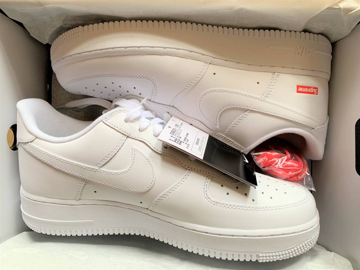 安い，最新作 未着用 Supreme / Nike Air Force 1 Low White サイズ27.5cm US9.5 国内オンライン正規品 20SS 付属品完備 BOXLOGOBOGOmotion(27.5cm)｜売買されたオークション情報、yahooの商品情報をアーカイブ公開 - オークファン 27.5cm