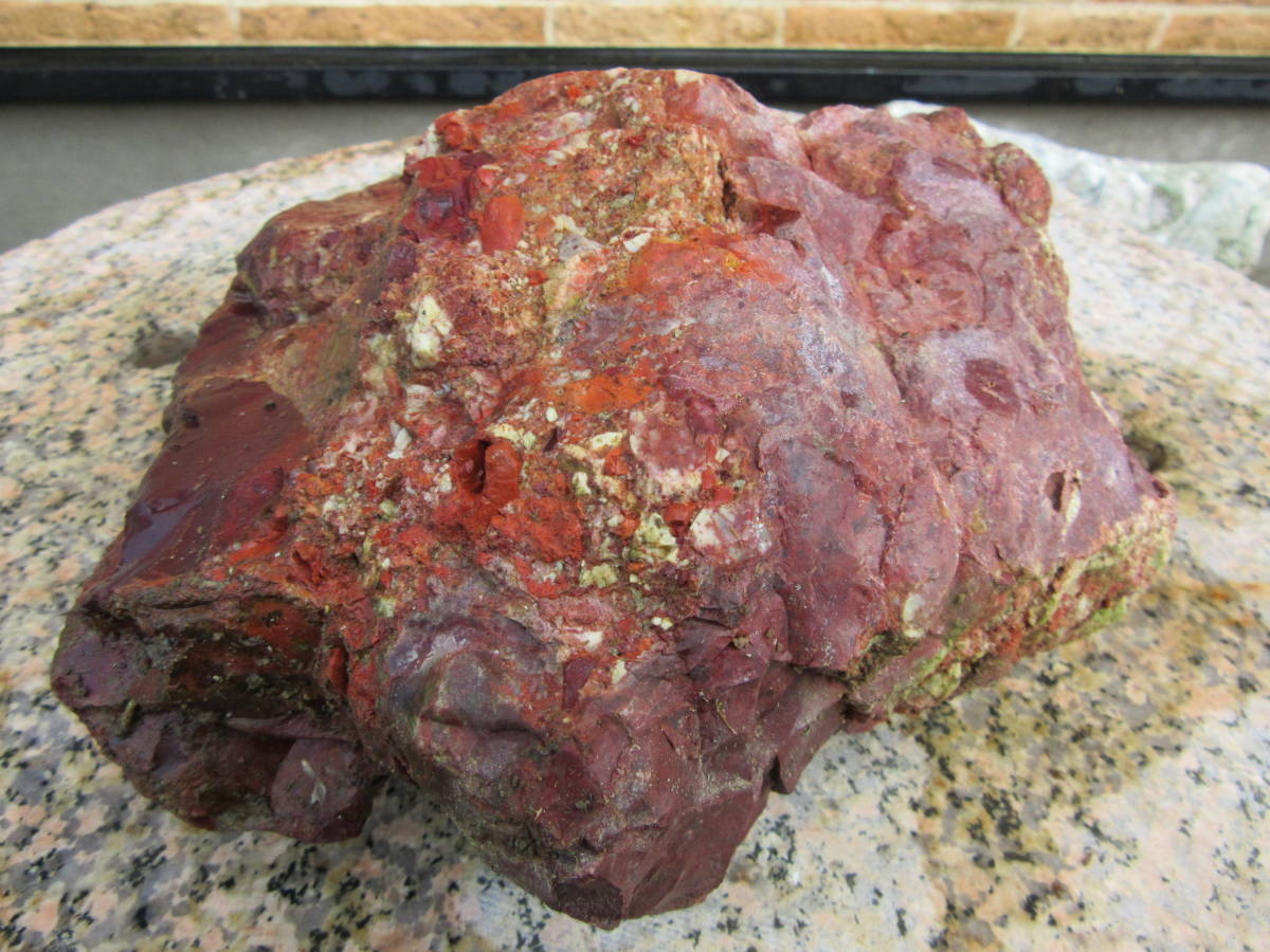 自然石 赤石 自然石 原石 鑑賞石 赤玉石 19.6kg ◇6kg◇ 五色
