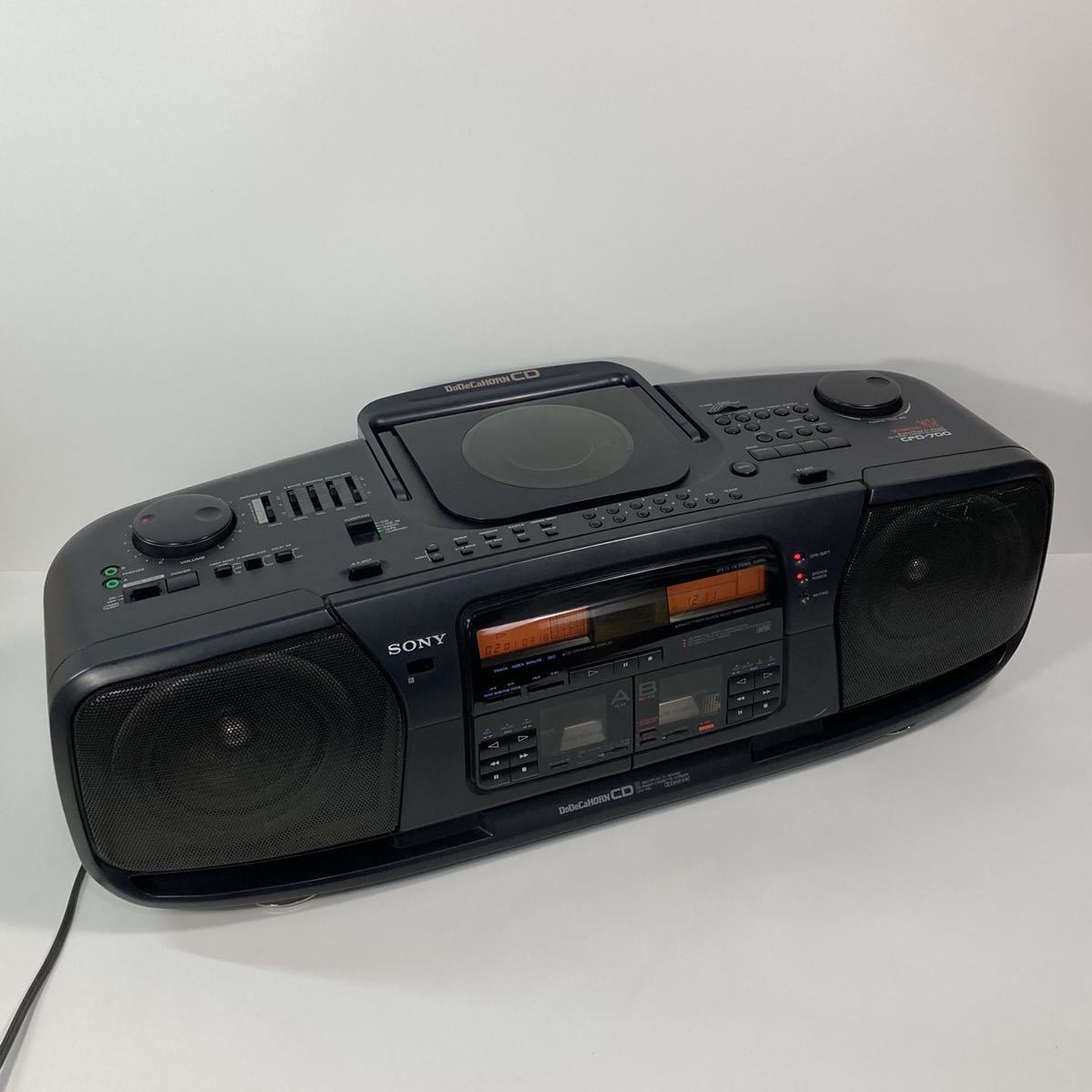 SONY CDラジカセ DoDeCaHORN CFD-700 動作品 ジャンク リモコンなし
