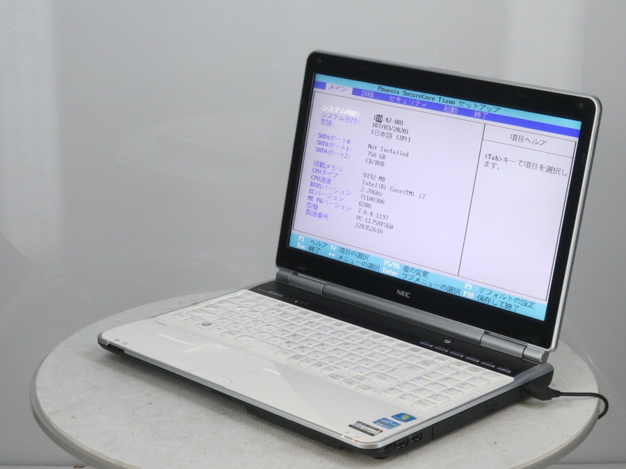 NEC PC-LL750FS6W LaVie LL750/F Core i7 2670QM 2.20GHz 8GB 750GB□1