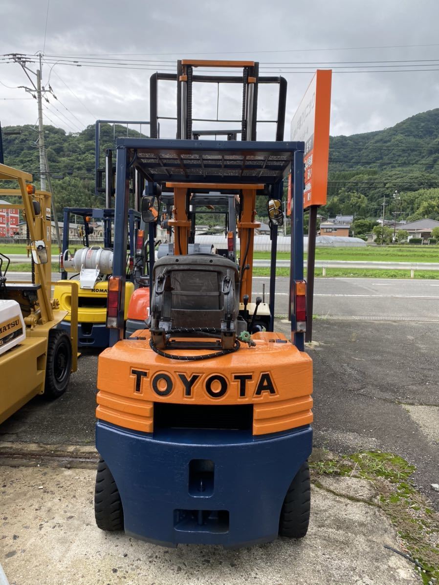 佐賀県多久市発 フォークリフト トヨタ ガソリン 1.5t 5FGL15 一円 最