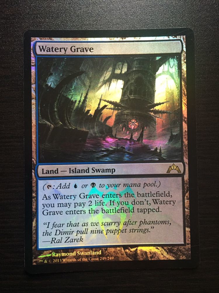 湿った墓 英語版 foil GPT MTG MTG foil 英語版 湿った墓 Watery Grave GTC ①
