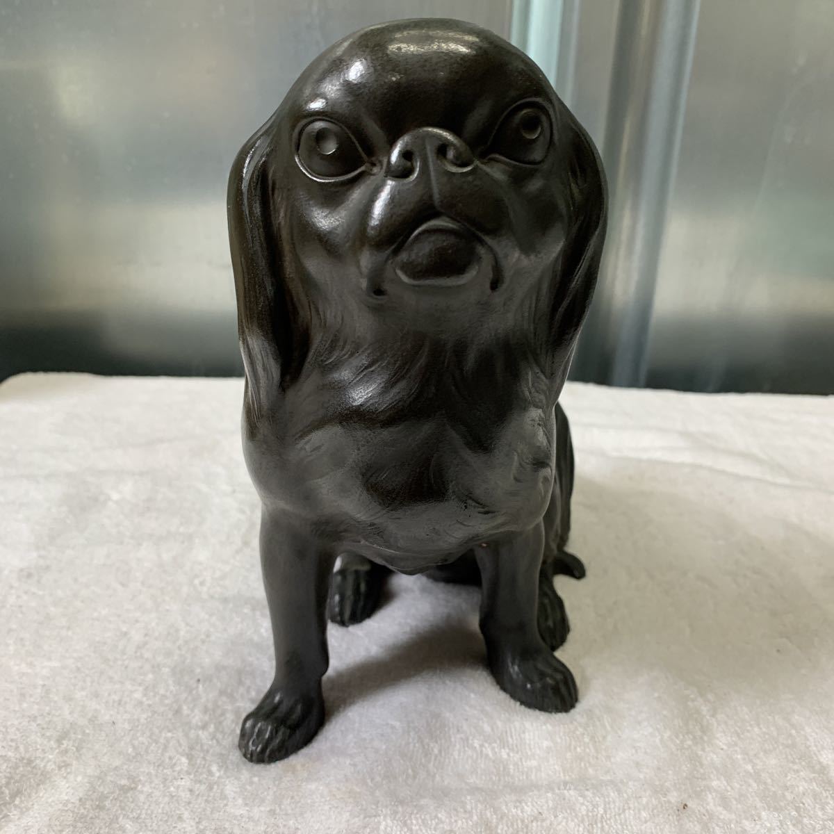 置物 -犬 2026年最新Yahoo!オークション 長 ごつめ！ - 真鍮製 