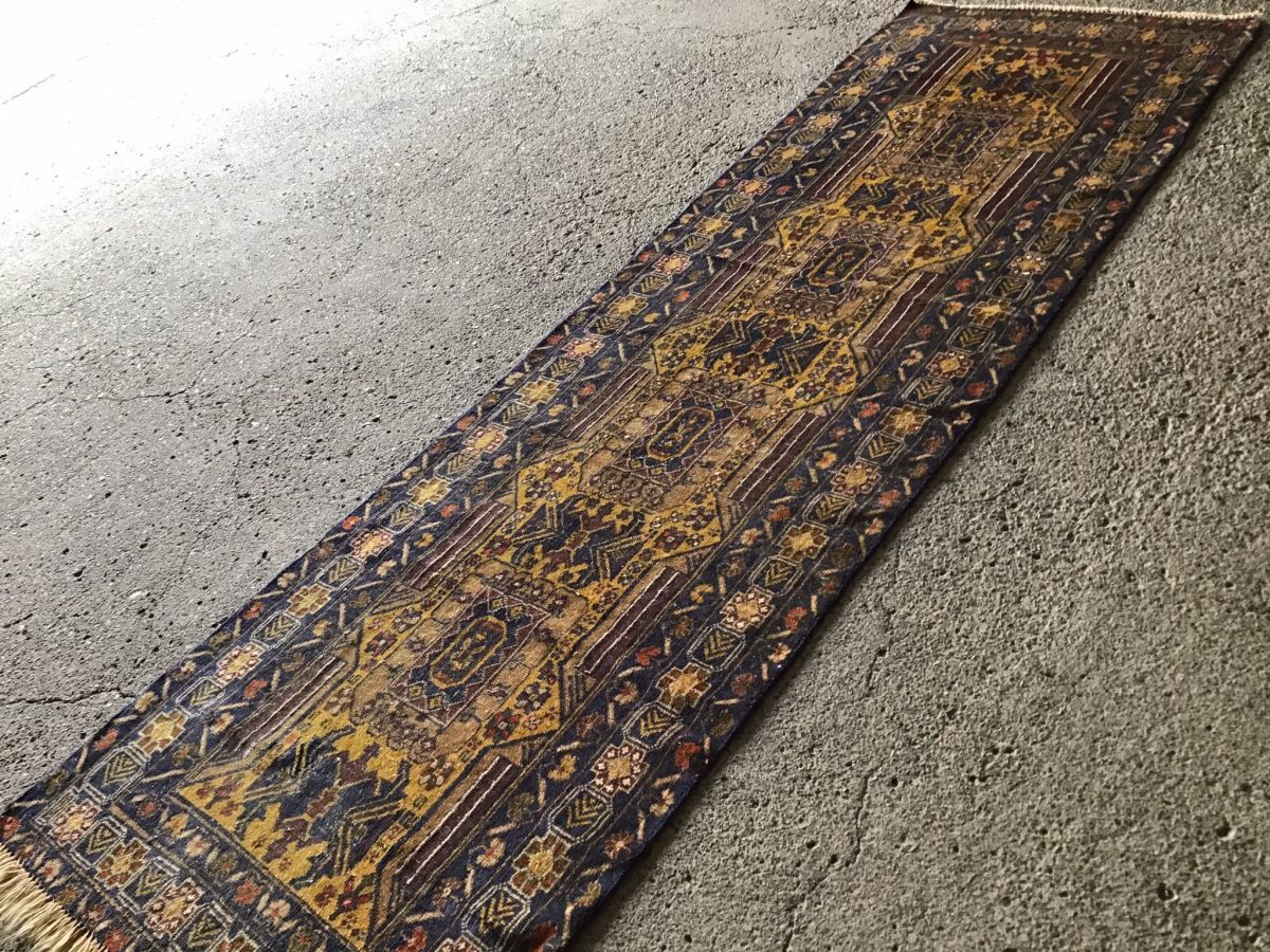 282×92cm アフガニスタン・ヘラート・ザッカン産 絨毯 ラグ