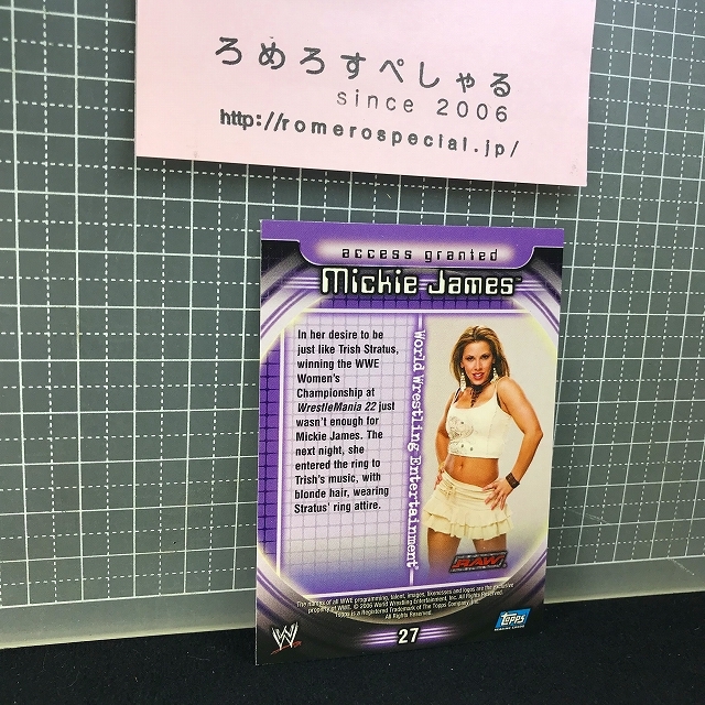 Wwe Insider 27ミッキージェームス Mickie James Toppsトレーディングカード 格闘技 プロレス 売買されたオークション情報 Yahooの商品情報をアーカイブ公開 オークファン Aucfan Com