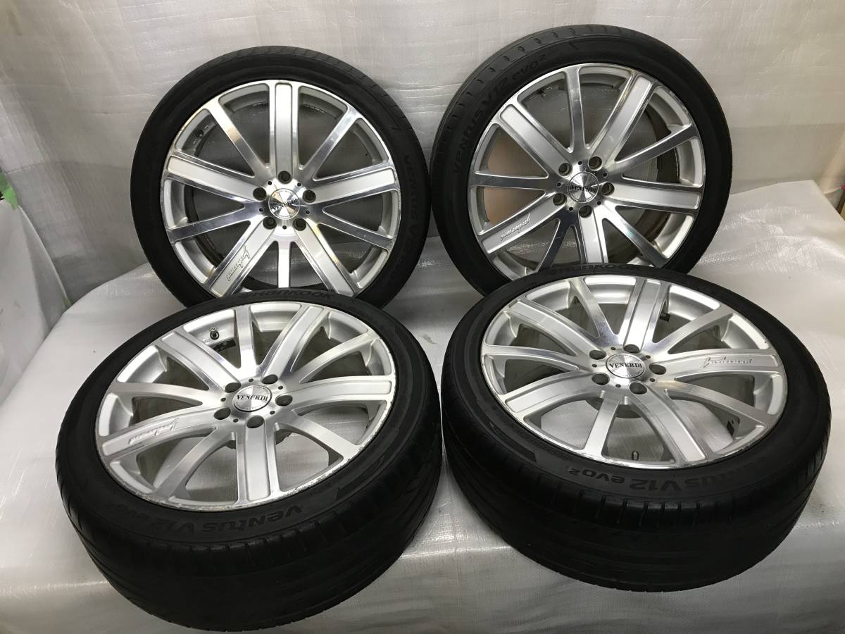 VENERDI COSMIC ヴェネルディ 19インチ アルミホイール 19x8.5J 19x8J +38 +45 5穴 PCD 114.3 Hankook VENTUSV12 EVO2 タイヤ 245/40R19