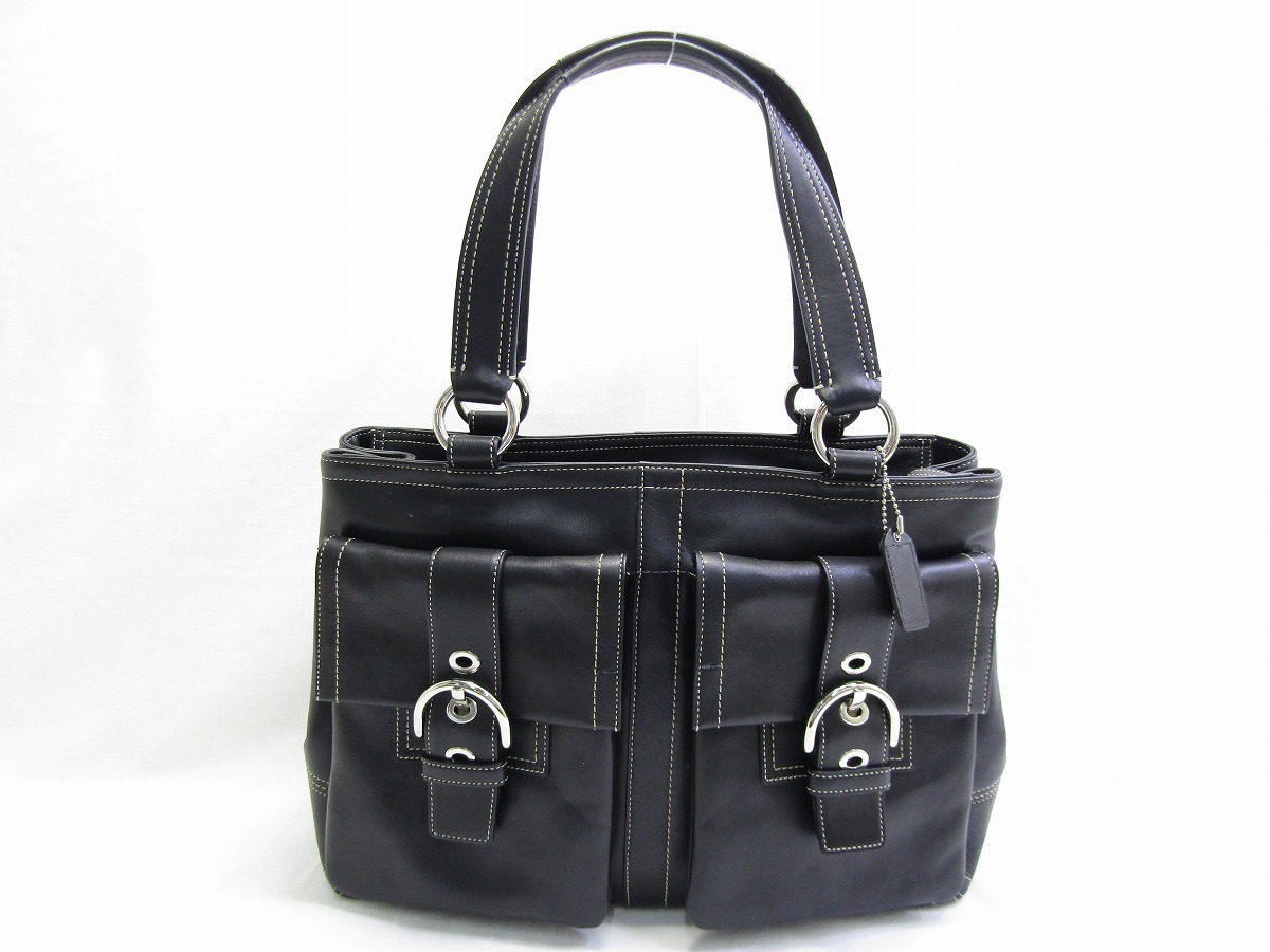 ♪売り切り 大特価 美品 COACH コーチ レザートートバッグ ブラック 