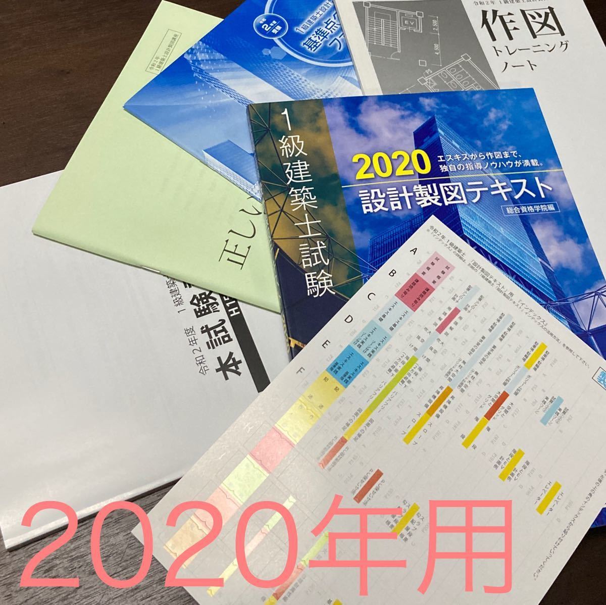 ☆2020年出版☆ 令和2年度 R2年度＃1級建築士＃設計製図講座 本試験